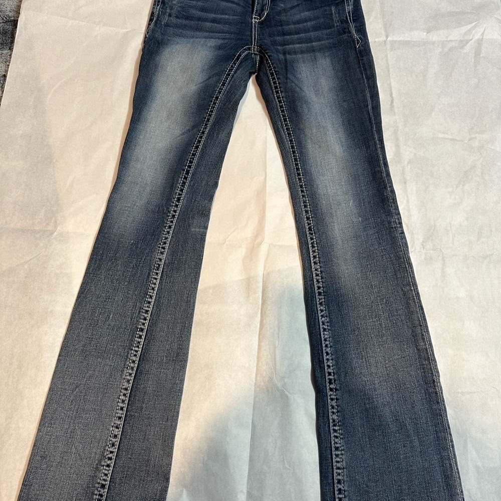 Grace Blue Flare Wide Leg Jeans